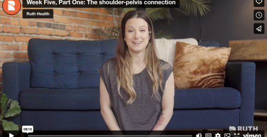 Week Five, Part One: The shoulder-pelvis connection